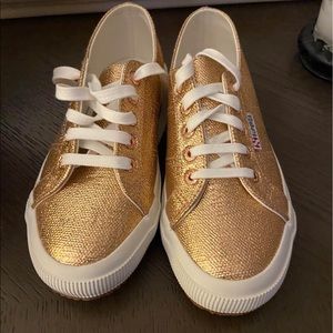 Size 7.5 Rose Gold Superga sneakers
